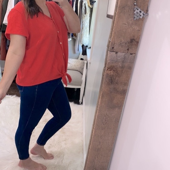 J Crew orange top size XxLarge - Picture 3 of 5